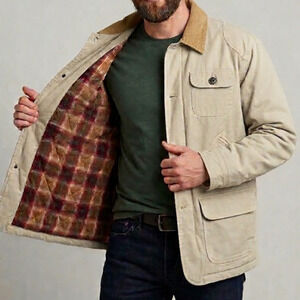 VTG Urban Equipment Tan Canvas Barn Coat Jacket L